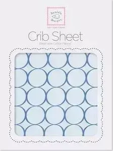 Детская простынь SwaddleDesigns Fitted Crib Sheet True Blue Mod (SD-436TB)