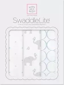 Набор пеленок SwaddleDesigns SwaddleLite PB Elephant/Chickies (SD-478PB)