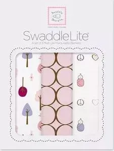 Набор пеленок SwaddleDesigns SwaddleLite Cute and Calm Pastel Pink (SD-441PP)