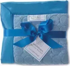 Плед SwaddleDesigns Детский Stroller Blanket BluePuffCircles(SD-168B)