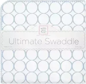 Фланелевая пеленка SwaddleDesigns для новорожденного Ultimate Blue Mod on WH (SD-022PB)