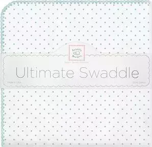 Фланелевая пеленка SwaddleDesigns для новорожденного SeaCrystal Dot (SD-001SC)