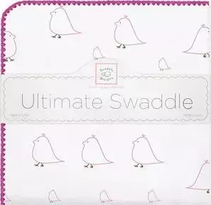 Фланелевая пеленка SwaddleDesigns для новорожденного Pink Chickies (SD-162P)