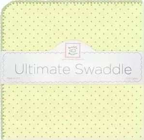 Фланелевая пеленка SwaddleDesigns для новорожденного Kiwi w/Kiwi Dot (SD-048KW)