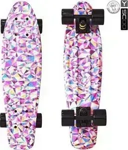 Скейтборд RT 401G-R Fishskateboard Print 22" винил 56,6х15 с сумкой Rhombus