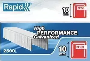 Скобы для степлера RAPID 10мм тип 53 2500шт красные Workline (11858825)