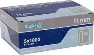 Скобы для степлера RAPID 10мм тип 28 5000шт белые Diverging Points (11893511)