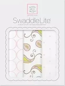 Набор пеленок SwaddleDesigns SwaddleLite Paisley Pink (SD-444P)