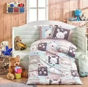 Комплект детского постельного белья Hobby home collection поплин SNOOPY, минт, 100&#037; Хлопок