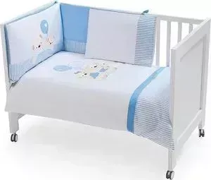Комплект в кроватку INTER BABY в 3 пред oso globo azul, голубой, 60х120 см 91176-r-01