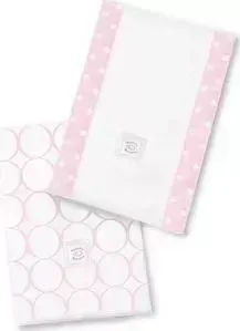 Полотенчики SwaddleDesigns Baby Burpie Set Pstl Pink Mod (SD-023PP)