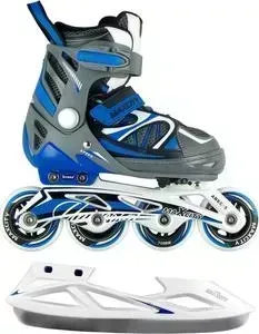 Коньки роликовые MaxCity трансформеры UNIVERSAL SET COMBO boy MC - RS000014 - Синий (31 - 34)