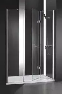 Душевая дверь CEZARES Elena W-BS-13 120 Punto, хром (Elena-W-45/45-P-Cr-R, VE-W-30-FIX-P-Cr)