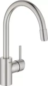 Смеситель для кухни Grohe Concetto с выдвижным изливом, суперсталь (32663DC3)