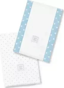 Полотенчики SwaddleDesigns Baby Burpie Set Pstl Blue Dot (SD-002PB)