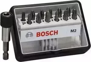 Набор бит BOSCH х25мм PH/PZ 12шт + держатель Extra Hart Robust Line (2.607.002.564)