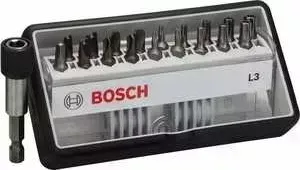 Набор бит BOSCH х25мм TH/TW/SP/R 18шт + держатель Extra Hart Robust Line (2.607.002.569)