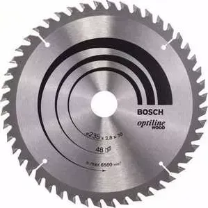 Диск пильный BOSCH 235х30мм 48 зубьев Optiline Wood (2.608.640.727)