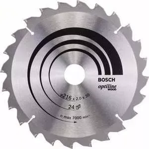 Диск пильный BOSCH 216х30мм 24зуба Optiline Wood (2.608.640.431)