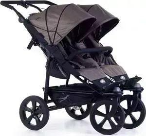 Коляска прогулочная TFK для двойни Twin Trail 2019(Fossil T-TWT-19-327) (123635)