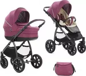 Коляска 2 в 1 Noordi 2 в 1 Fjordi Sport Berry Melange 895/G