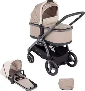 Коляска 2 в 1 PEG-PEREGO 2 в 1 YPSI COMBO CLASS BEIGE, (бежевый)