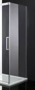 Универсальная боковая панель CEZARES PREMIER-SOFT-W-100-FIX-C-Cr-IV профиль хром, стекло прозрачное