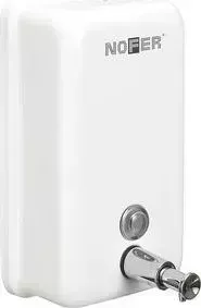 Диспенсер для мыла Nofer Inox 1,2 литра, белый (03001.W)
