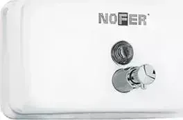 Диспенсер для мыла Nofer Inox 1,2 литра, белый (03002.W)