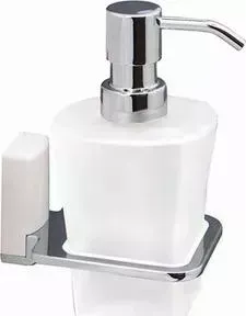 Дозатор Wasserkraft для жидкого мыла Leine K-5099WHITE стекло матовое