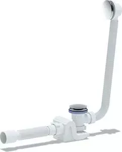 Слив-перелив для ванны АНИ пласт Бриг Клик-клак с гибкой трубой (грибок-сетка) (EC655GS)