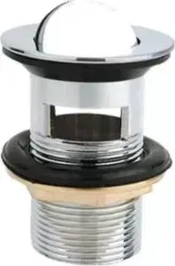 Донный клапан BELBANGO Клик-клак с переливом BB-PCU-05-CRM (BB-PCU-05-CRM)