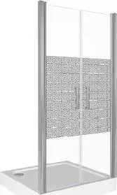 Душевая дверь Good Door Fantasy 90 с рисунком Фантази, хром (Fantasy SD-90-F-CH)