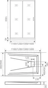 Душевая дверь Good Door Infinity 120 матовая Грейп, хром (Infinity WTW-120-G-CH)