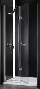 Душевая дверь CEZARES Elena W-BS-12 100 прозрачная, хром (Elena-W-50/50-C-Cr, VE-W-WLM-Cr)