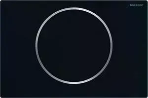 Кнопка смыва Geberit Sigma 10 черный матовый/ хром глянцевый (115.758.14.5)