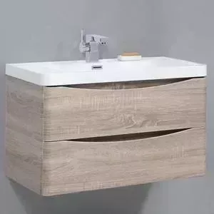 Тумба под раковину BELBANGO Ancona-N 90 Rovere Bianco (ANCONA-N-900-2C-SO-WO)