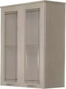 Шкаф Dreja Antia 60 2 дверки со стеклом, капучино (99.0419)