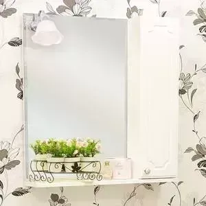 Зеркальный шкаф Sanflor Ксения 60 белый, правый (H0000000115)