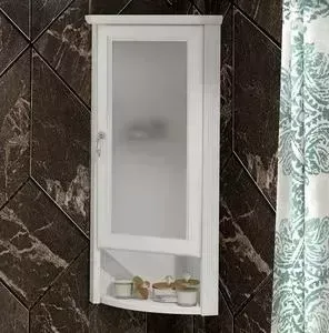 Шкаф угловой OPADIRIS Клио 32 белый матовый, , правый, с матовым стеклом (Z0000014863)