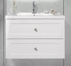 Тумба под раковину BELBANGO Dublin 75x52 bianco lucido (DUBLIN-750-2C-SO-BL)