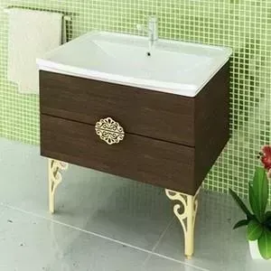 Тумба с раковиной Comforty с Римини 80 венге темный (3130363)