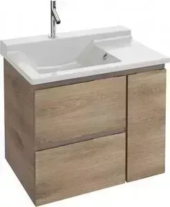 Тумба под раковину JACOB DELAFON Soprano 76x53,5x63,4 см, квебекский дуб (EB1330-E10)