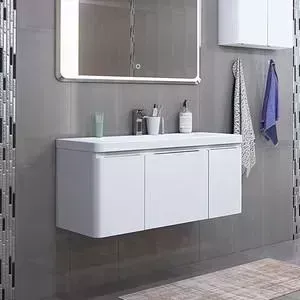 Тумба под раковину АКВАТОН Шерилл 105 белая (1A206301SH010)