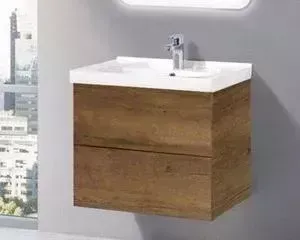 Тумба с раковиной BELBANGO с Regina 80 rovere tabacco (REGINA-800-2C-SO-RT-BLUM, BB800/450-LV-MR-AST)