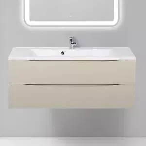 Тумба с раковиной BELBANGO с Marino 120 crema opaco (MARINO-1200-2C-SO-CTO-P, BB1200/450-LV-MR-PR)