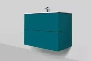 Тумба с раковиной Am.Pm с Spirit 2.0 80 кобальтовый (M70AFHX0802PG, M70AWCC0802WG)