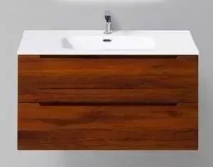 Тумба с раковиной BELBANGO с Etna 91.5x46 rovere ciliegio (ETNA-900-2C-SO-RC-P, BB900ETL)