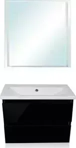 Мебель для ванной Style line Даймонд Люкс 80 черная