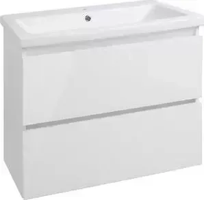 Тумба с раковиной Style line с Даймонд Люкс 70 белая (2000949102092, S-UM-COM70/1-w)